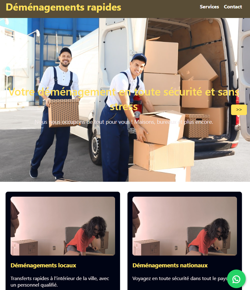 Demenagement Page